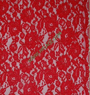 Vải ren dệt đỏ nylon, cotton